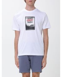 BOSS - Crew Neck Pure Cotton T-Shirt With Printed Front Logo - Lyst