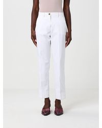 Mason's - Stretch Cotton Cropped Fit Trousers - Lyst