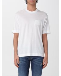 Emporio Armani - Lyocell T-Shirt - Lyst