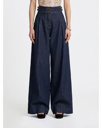 Zimmermann - Cotton Denim Palazzo Jeans - Lyst