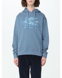 Etro - Sweatshirt In Cotton With Pegasus Embroidery - Lyst
