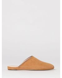 Fabiana Filippi - Suede Mules With Diamond Thread Piping - Lyst
