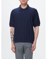 Paul & Shark - Paul &Amp Shark Cotton Knit Polo Shirt - Lyst