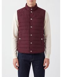 Brunello Cucinelli - Water-Repellent Nylon Padded Gilet With High Neck - Lyst