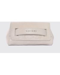 Orciani - Gossip Stark Ruched Leather Clutch - Lyst