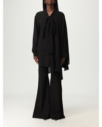 Balenciaga - Silk Shirt With Bow - Lyst