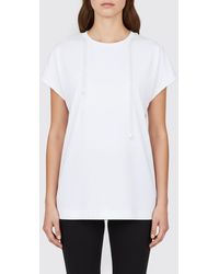 Simone Rocha - Cotton T-Shirt With Drawstring - Lyst