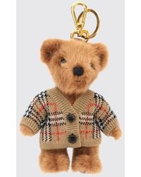 Burberry - Thomas Bear Vintage Check Cashmere And Wool Keychain - Lyst
