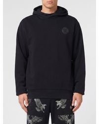 Philipp Plein - Cotton Hoodie With Logo - Lyst