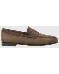 Santoni - Carlos Suede Loafers - Lyst