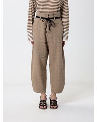 Barena - Cropped Linen And Silk Blend Trousers - Lyst
