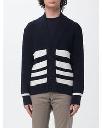 Kangra - Striped Cotton Cardigan - Lyst