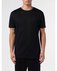 Billionaire - Slim Fit Cotton T-Shirt With Tone-On-Tone Embroidered Logo - Lyst