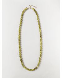 ALLUJEWELS - Metal Necklace With Application Of Colored Stones And Crystals - Lyst