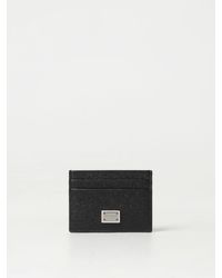 Dolce & Gabbana - Portacarte di credito in pelle a grana - Lyst