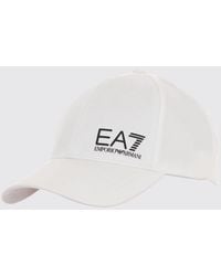 EA7 - Baumwollhut Mit Logo-Print - Lyst
