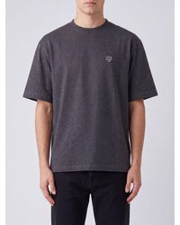 Maison Kitsuné - Maison Kitsun&Eacute Chillax Fox Logo Patch Organic Cotton T-Shirt - Lyst