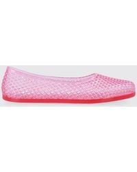 Ancient Greek Sandals - Perforated Pvc Round-Toe Ballet Flats - Lyst