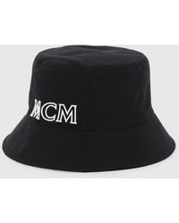MCM - Cappello in cotone con logo - Lyst
