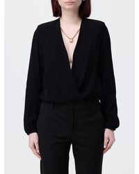 Elisabetta Franchi - Georgette Bodysuit Blouse - Lyst