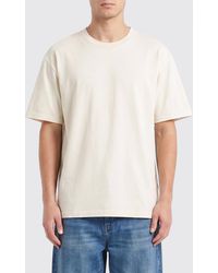 AMISH - Cotton T-Shirt With Dropped Shoulders And A Contemporary Crew Neck Cut - Lyst