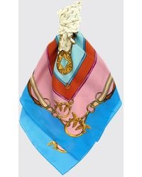 Pinko - Limbo Print Silk Blend Twill Scarf - Lyst