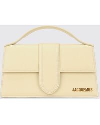 Jacquemus - Le Bambino Smooth Calfskin Mini Handbag With Lettering Logo - Lyst