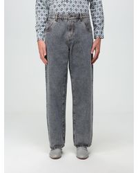Etro - Jeans In Denim With Embroidered Logo - Lyst