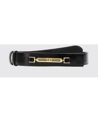 DSquared² - Smooth Leather Belt For With Golden Metal Logo Buckle - Lyst