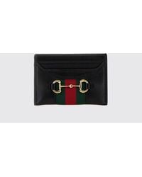 Gucci - Web Horsebit Card Holder - Lyst