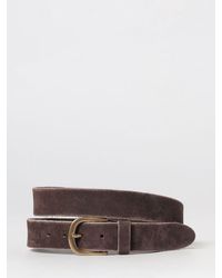 Sebago - Adjustable Suede Leather Belt With Pin Buckle - Lyst