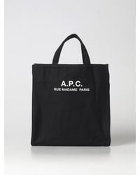 A.P.C. - Cotton Canvas Bag - Lyst