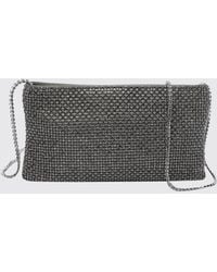 Benedetta Bruzziches - Your Best Friend Silk Mini Bag With Rhinestones And Jewel Strap - Lyst
