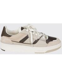 Axel Arigato - Clay Bicolor Leather And Suede Panel-Design Sneakers - Lyst