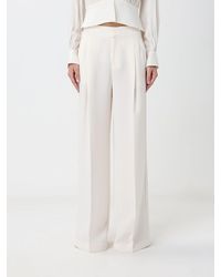 Twinset - High-Waisted Wide-Leg Sartorial Crêpe Trousers - Lyst