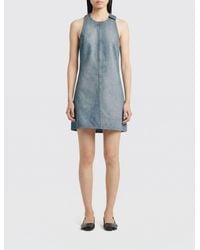 Courreges - Courr&Egrave	Ges Denim Dress - Lyst