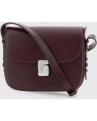 Soeur - Bellissima Smooth Leather Mini Crossbody Bag With Buckle - Lyst