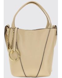 Chloé - Chlo&Eacute Spin Mini Grained Calfskin Handbag With Ring Detail - Lyst