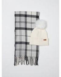 Barbour - Set Sciarpa + Cappello Tartan - Lyst