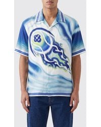 CASABLANCA - The Essential Experience Printed Silk Shirt - Lyst
