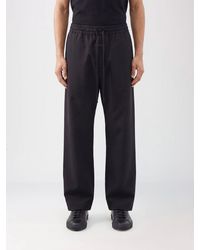 Fear Of God - Cotton Track Trousers With Elasticated Drawstring Waist - Lyst