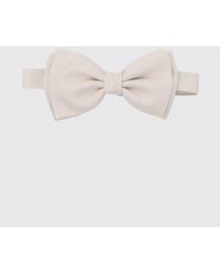 Lardini - Viscose And Silk Blend Bow Tie With Adjustable Back Strap - Lyst