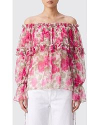 Chloé - Chlo&Eacute Blusa De Seda Con Estampado Floral - Lyst