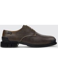 Camper - Pix Smooth Leather Derby Shoes With Xl Extralight Sole - Lyst