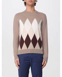 Ballantyne - Diamond Pattern Cotton And Cashmere Knit - Lyst