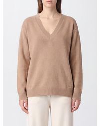 Valentino Garavani - V-Neck Pure Cashmere Jumper With Dropped Shoulders - Lyst