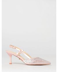 Twentyfourhaitch - San Francisco Satin Slingbacks With Rhinestones - Lyst