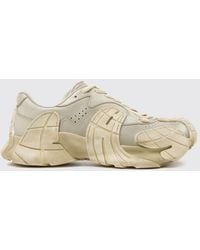 CAMPERLAB - Tormenta Distressed Leather Low-Top Sneakers - Lyst