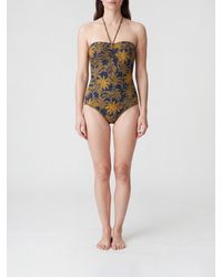 Eres - Tropical Floral Print One-Piece Swimsuit With A Sweetheart Neckline - Lyst