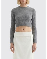 Jil Sander - Virgin Wool Cropped Sweater - Lyst
